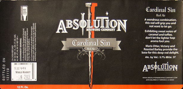 Absolution - Cardinal Sin