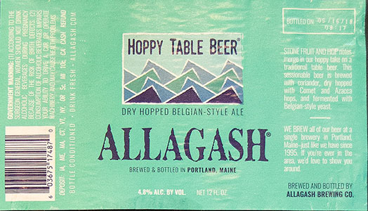 Allagash - Hoppy Table Beer