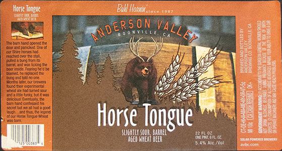 Anderson Valley - Horse Tongue
