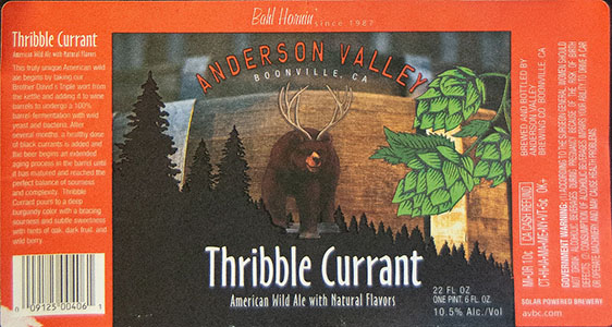Anderson Valley - Thribble Currant