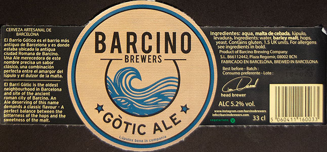 Barcino Brewers - Gotic Ale
