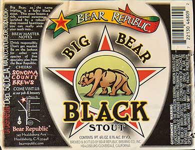 Bear Republic - Big Bear Black Stout