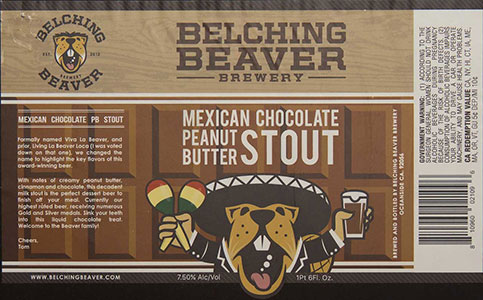 Belching Beaver - Mexican Chocolate Peanut Butter Stout