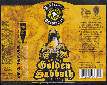 Big Island Brewhaus - Golden Sabbath