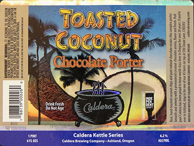 Caldera - Toasted Coconut Chocolate Porter