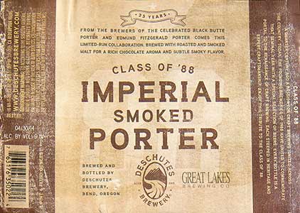 Deshutes - Class of '88 Imperial Smoked Porter