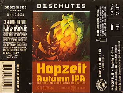 Deshutes - Hopzeit Autumn IPA