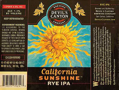 Devil's Canyon - California Sunshine