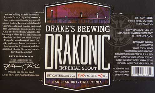 Drake's - Drakonic Imperial Stout