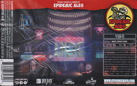 Epidemic Ales - Concord Vibe