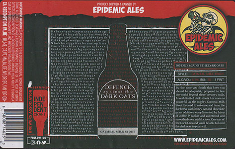 Epidemic Ales - Defense Against the Dark Oats