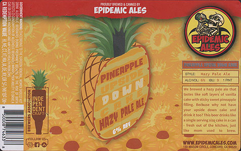 Epidemic Ales - Pineapple Upside Down Cake