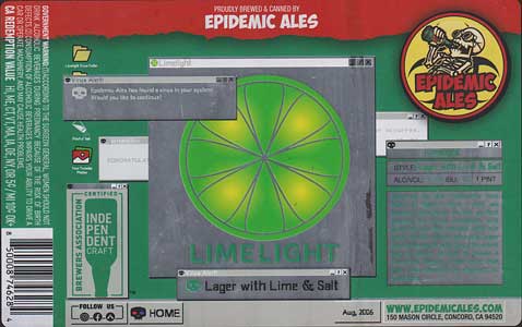 Epidemic Ales - Lime Light