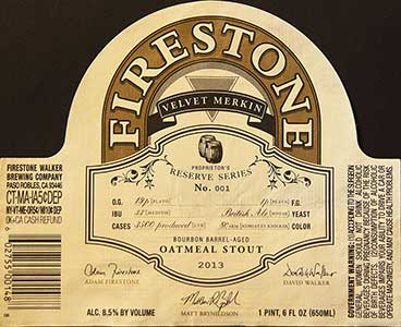 Firestone - Bourbon Barrel Aged Oatmeal Stout