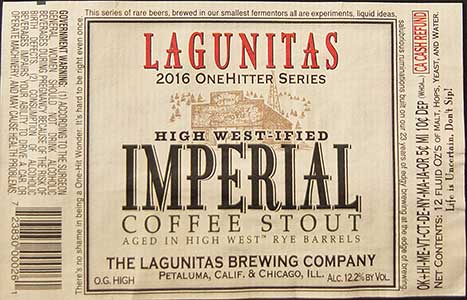 Lagunitas - High West-ified Imperial Coffee Stout