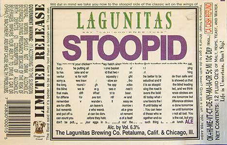 Lagunitas - Stoopid Wit