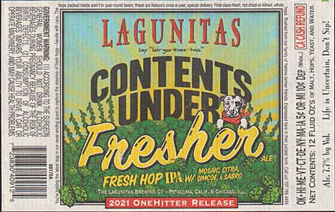 Lagunitas - Contents Under Fresher
