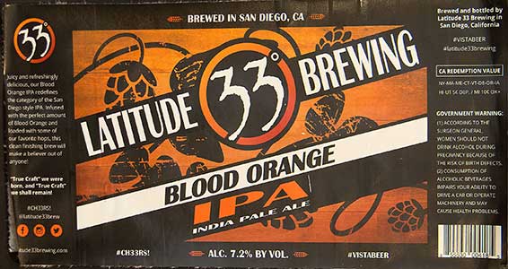Latitude 33 - Blood Orange IPA