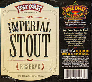 Lost Coast - Imperial Stout