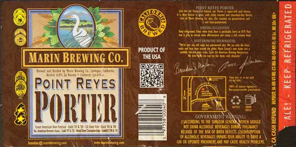 Marin Brewing - Point Reyes Porter