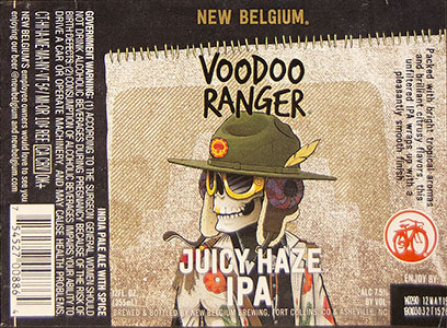 New Belgium- Voodoo Ranger - Juicy Haze IPA