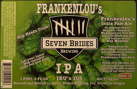 Seven Brides Brewing - Frankenlou's IPA