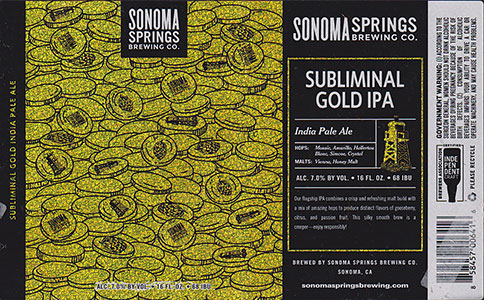 Sonoma Springs - Subliminal Gold